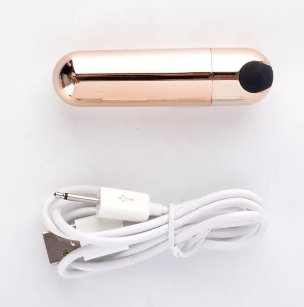 Jessi Rechargeable Mini Bullet Vibrator Rose Gold Maia Toys Female Sex Toys