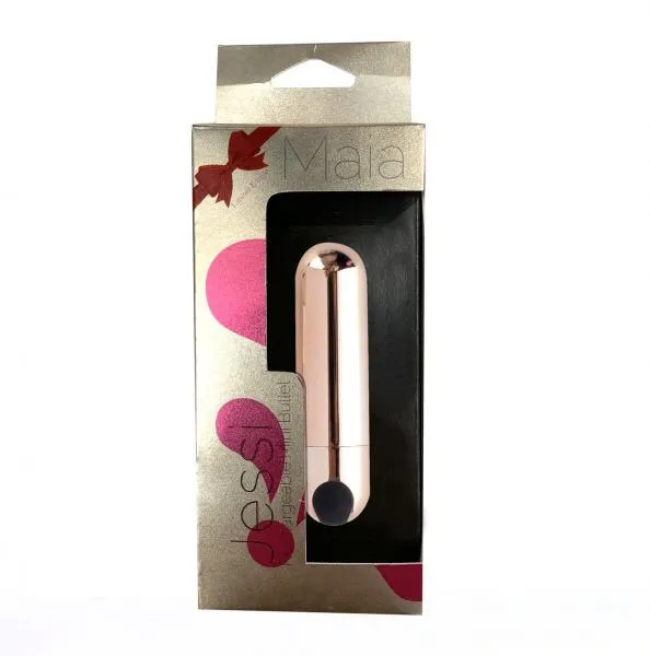 Jessi Rechargeable Mini Bullet Vibrator Rose Gold Maia Toys Female Sex Toys