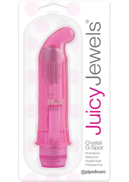 Juicy Jewels Vibrators Juicy Jewels Crystal G Spot Vibrator Waterproof Pink