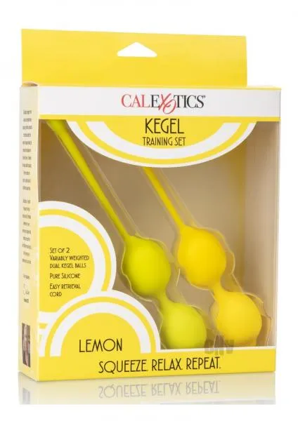 Kegel Training Set Female Sex Toys Kegel Training Set Lemon Yellow