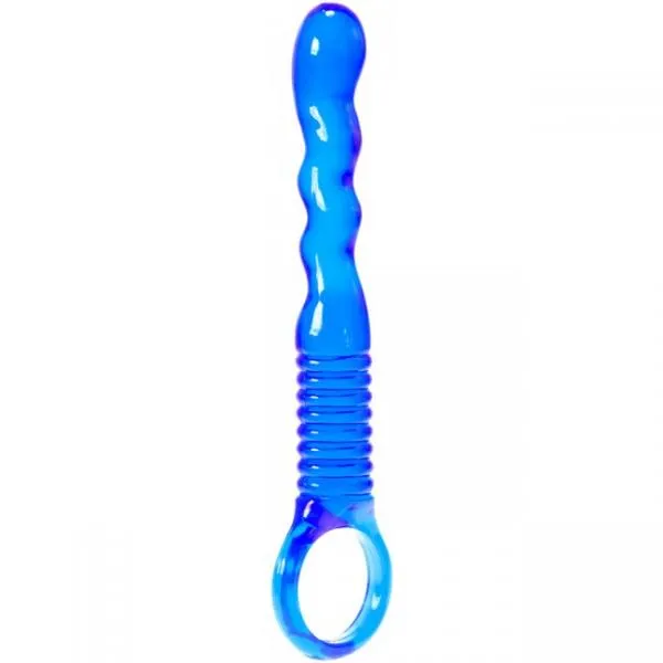 Kinx Anal Ridged Anal Wand Blue Kinx