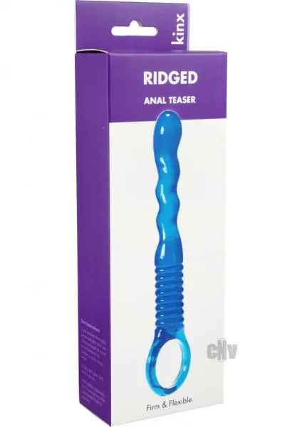 Kinx Anal Ridged Anal Wand Blue Kinx