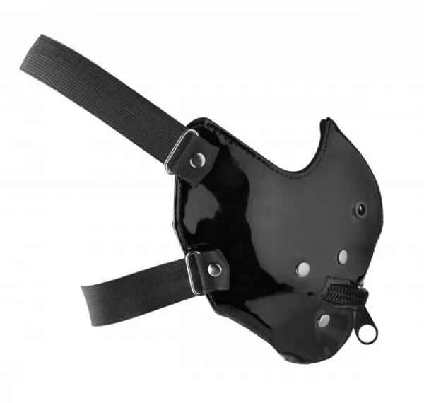 Lektor Zipper Mouth Muzzle Black OS Master Series Anal