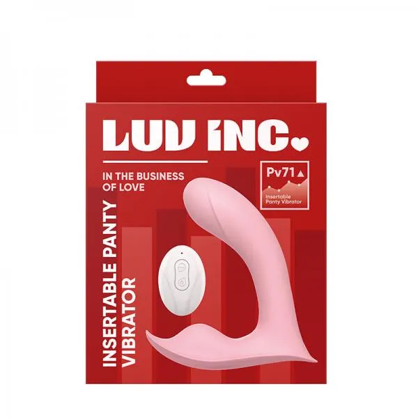 Luv Inc Vibrators Luv Inc Pv71 Insertable Panty Vibrator Pink