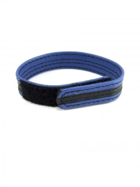 M2 M Leather Velcro Cock Ring Black Blue M2M Male Sex Toys