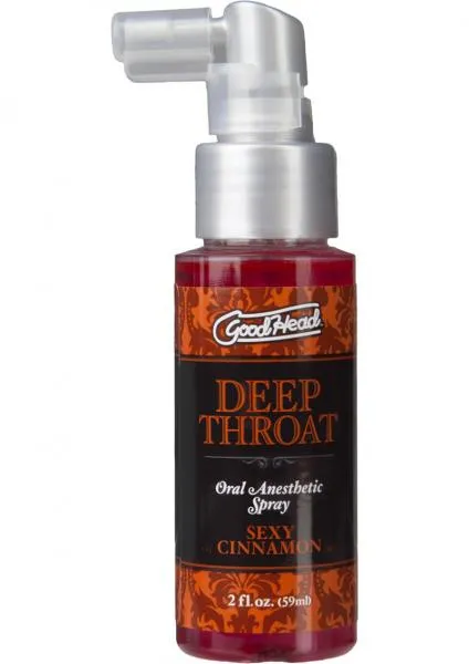 Male Sex Toys Goodhead Deep Throat Spray Sexy Cinnamon 2oz Doc Johnson