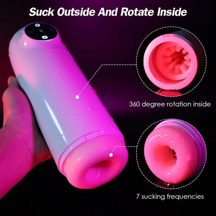 Male Sex Toys OOTYEMO Spin Sucking Masturbation Cup