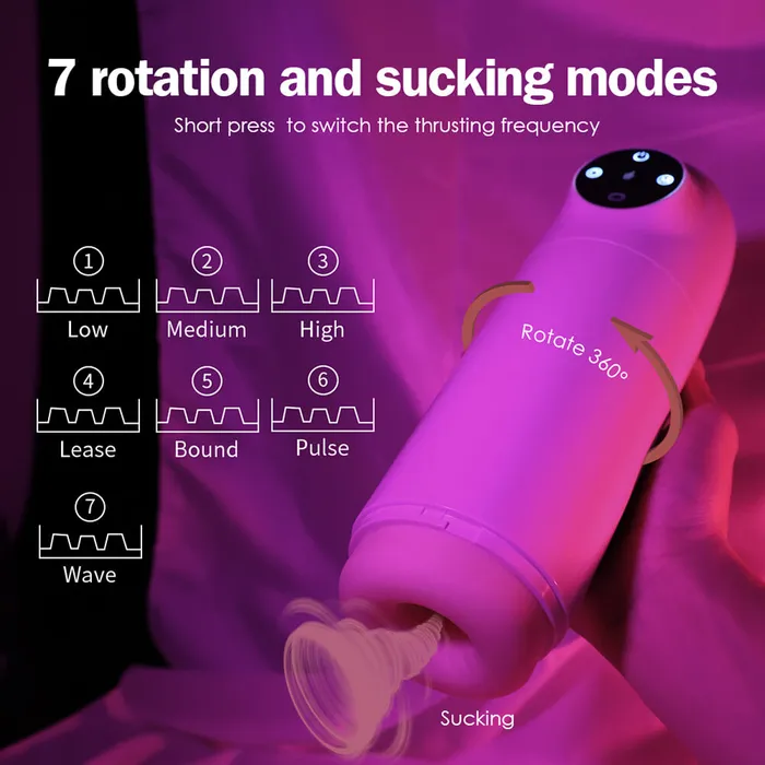 Male Sex Toys OOTYEMO Spin Sucking Masturbation Cup