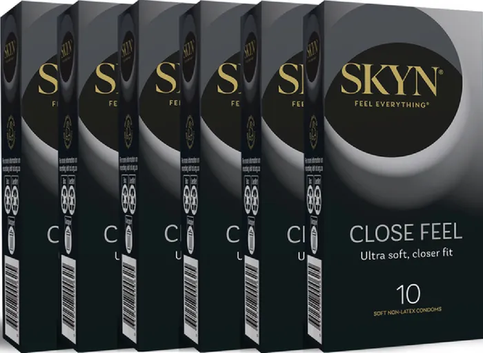 Male Sex Toys SKYN Close Feel 10s Pack of 6 Lifestyles