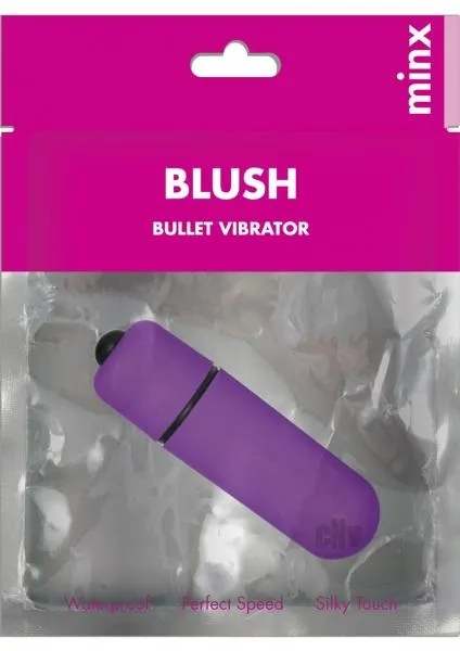 Minx Blush Single Speed Mini Bullet Vibe Purple Minx Vibrators