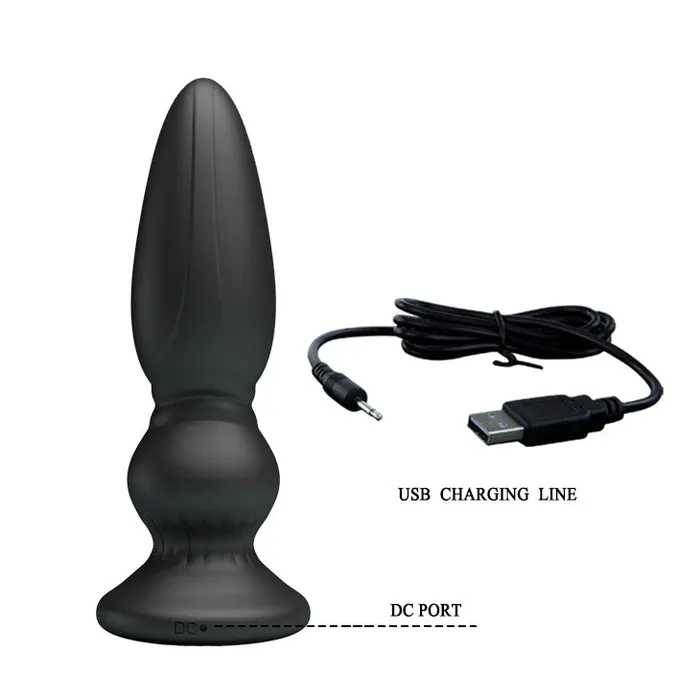 Mr Play Powerful Vibrating Anal Plug Black Pretty Love Anal