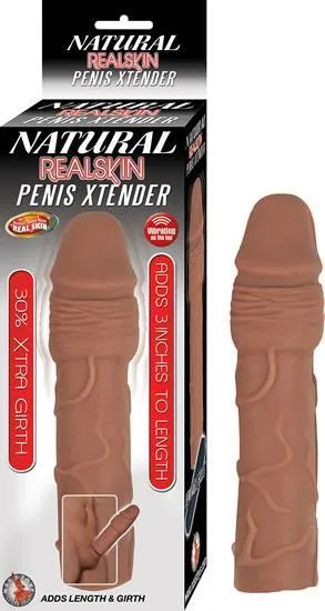 Nasstoys Male Sex Toys Natural Realskin Penis Xtender Brown Extension