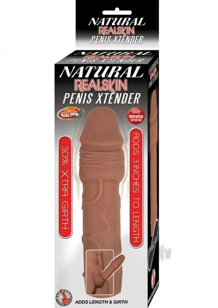 Nasstoys Male Sex Toys Natural Realskin Penis Xtender Brown Extension