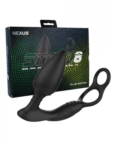 Nexus Simul8 Plug Cock Ring Anal Plug Black Nexus Anal