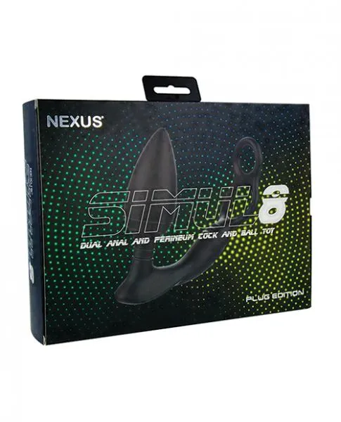 Nexus Simul8 Plug Cock Ring Anal Plug Black Nexus Anal