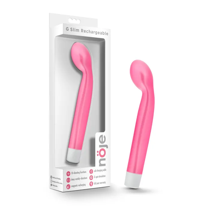 Noje G Slim Rechargeable Rose Blush Novelties Female Sex Toys