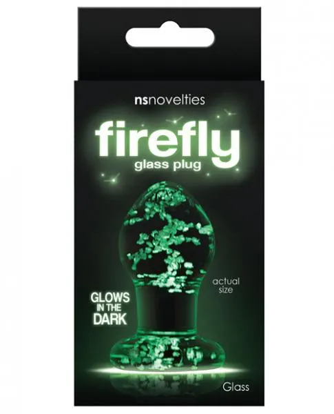 NS Novelties Anal Firefly Clear Glass Plug Small