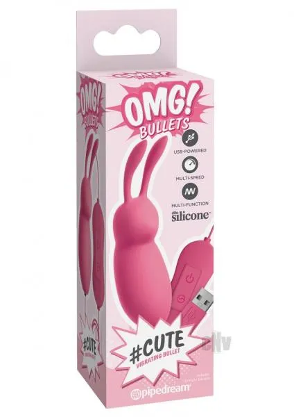 Omg Bullets Cute Usb Powered Bullet Vibrator Pink Pipedream Vibrators