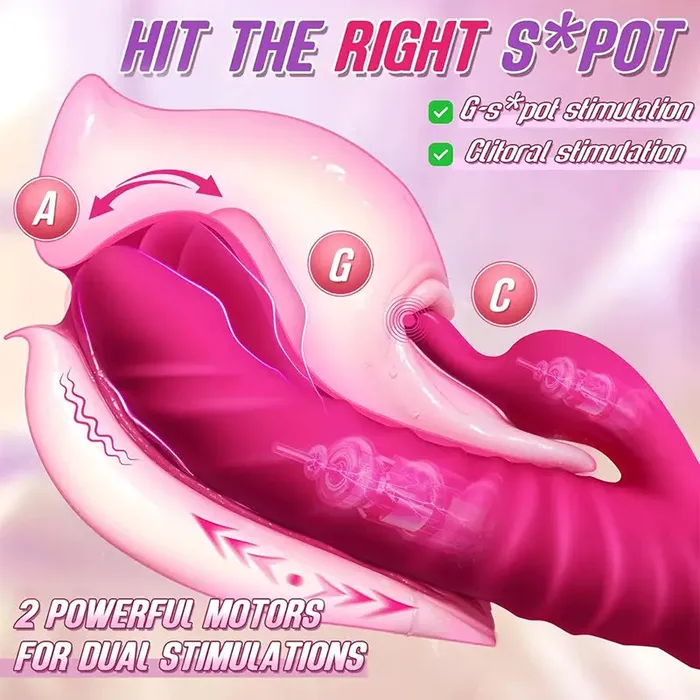 OOTYEMO LuxeThrust 3in1 Rabbit Vibrator Female Sex Toys