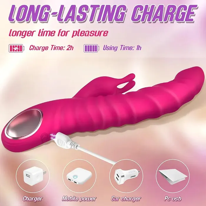 OOTYEMO LuxeThrust 3in1 Rabbit Vibrator Female Sex Toys