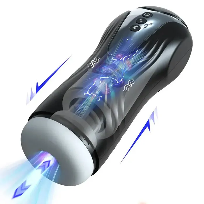 OOTYEMO Male Sex Toys 360 Rotating Telescopic Pleasure Masturbator