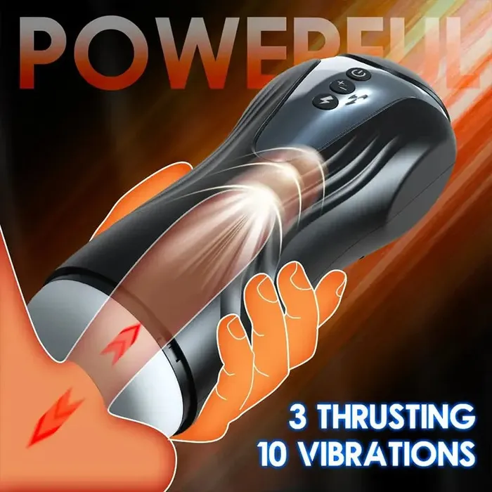 OOTYEMO Male Sex Toys 360 Rotating Telescopic Pleasure Masturbator