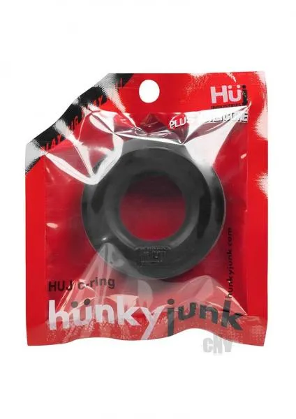 Oxballs Hunkyjunk Huj C Ring Tar Black Cock Ring Male Sex Toys