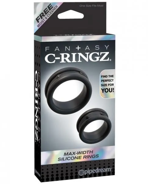 Pipedream Anal Fantasy C Ringz Max Width Silicone Rings Black