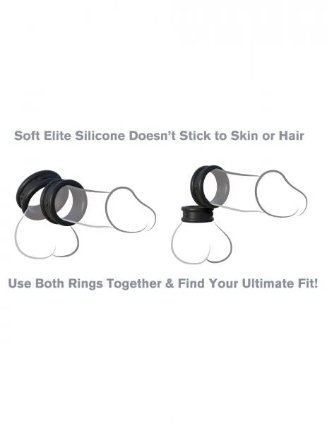 Pipedream Anal Fantasy C Ringz Max Width Silicone Rings Black