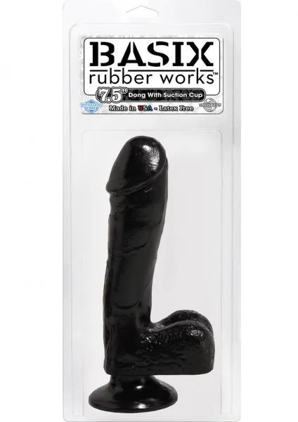 Pipedream Dildos Basix Dong Suction Cup 75 Inch Black