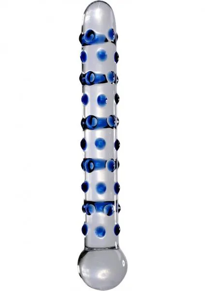 Pipedream Dildos Icicles No 50 Glass Probe BlueClear 7 Inches