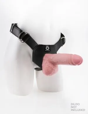 Pipedream King Cock Play Hard Harness OS Black Dildos