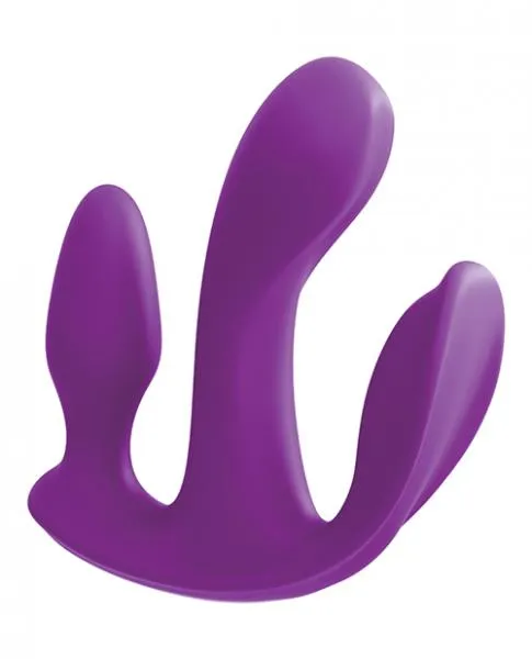 Pipedream Vibrators 3 Some Total Ecstasy Silicone Vibrator Purple