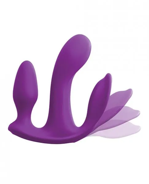 Pipedream Vibrators 3 Some Total Ecstasy Silicone Vibrator Purple