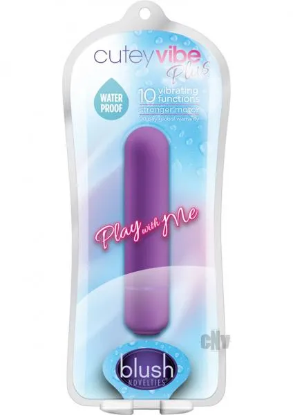 Play With Me Vibrators Cutey Vibe Plus Bullet Vibrator Purple