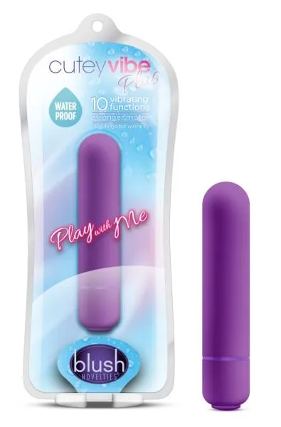 Play With Me Vibrators Cutey Vibe Plus Bullet Vibrator Purple