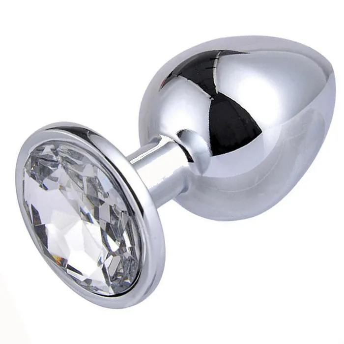 Plesur Company Male Sex Toys Butt Plug Metal Gem Anal Plug Medium Size 9 color Options