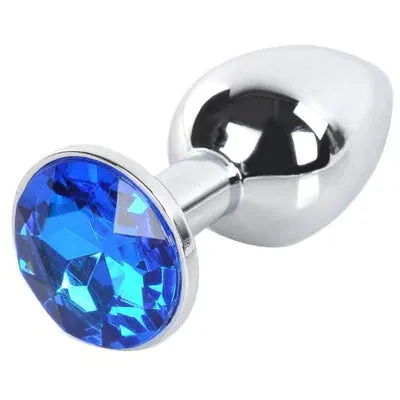 Plesur Company Male Sex Toys Butt Plug Metal Gem Anal Plug Medium Size 9 color Options