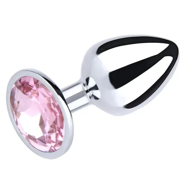 Plesur Company Male Sex Toys Butt Plug Metal Gem Anal Plug Medium Size 9 color Options