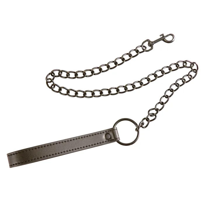 Plesur IL Leash Black Neoprene Leash Chain Anal