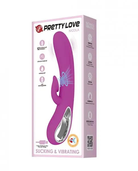 Pretty Love Nicola Massage Sucking Rabbit 12 Function Pretty Love Vibrators