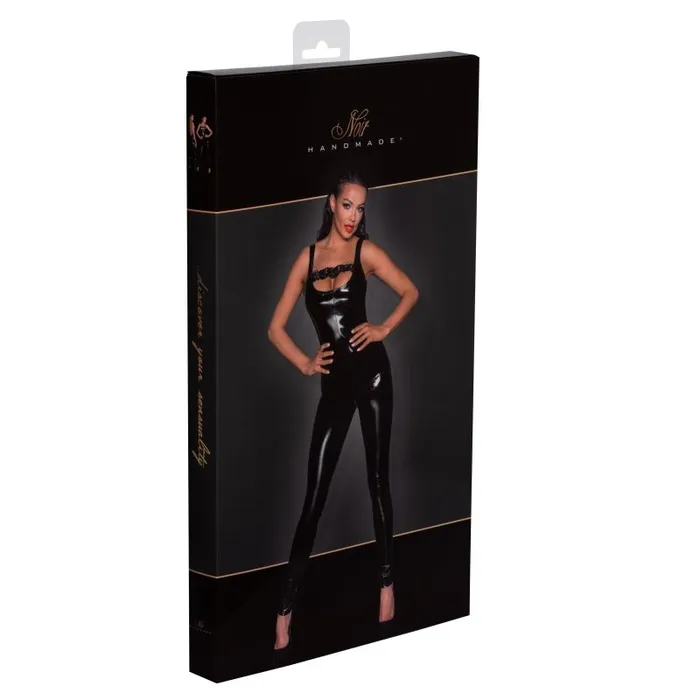 PVC Overall w 2 Way Zipper Noir Male Sex Toys