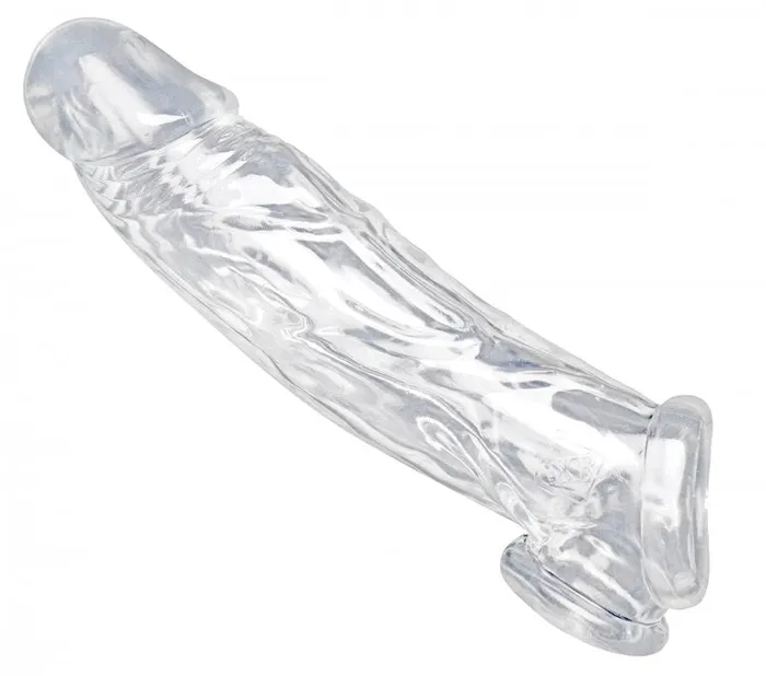 Realistic Clear Penis Enhancer and Ball Stretcher Size Matters Male Sex Toys