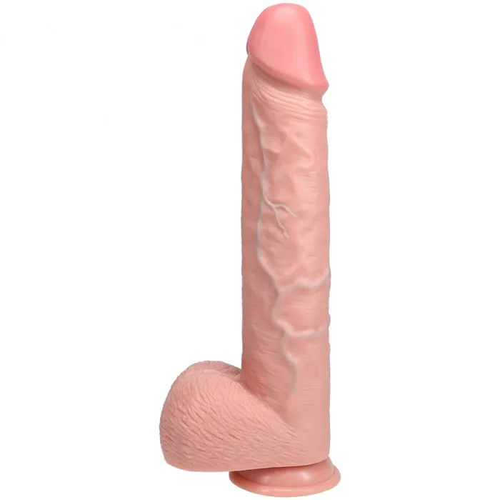 Realrock RealRock Ultra Realistic Skin Extra Large Straight with Balls 15 38 cm Flesh Female Sex Toys