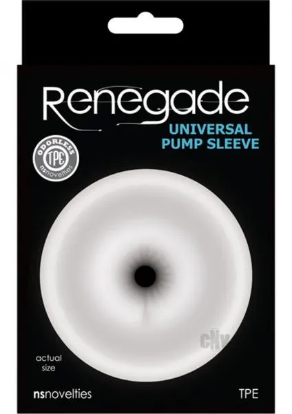 Renegade Male Sex Toys Renegade Universal Pump Ass Sleeve Clear