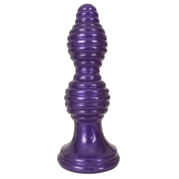 Royal Hiney Anal The Queen Ribbed Anal Plug Purple