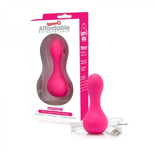 Screaming O Affordable Rechargeable Moove Vibe Pink Screaming O Vibrators