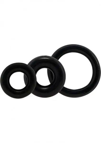 Screaming O Anal Ringo X3 3 Pack C Rings 6 Packs Per Box Black