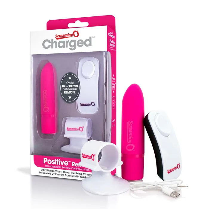 Screaming O Charged Positive Remote Control Strawberry Lovetwoo Female Sex Toys