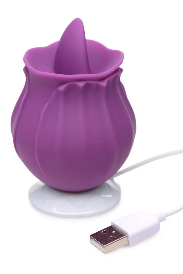 Sd Female Sex Toys Bloomgasm Wild Violet 10X Silicone Clit Licking Stimulator